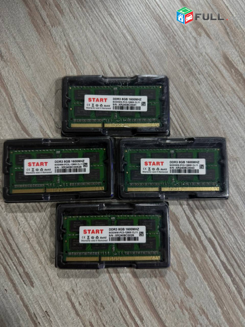 DDR3 8gb notebook ozu ram օզու օպերատիվ հիշողություն kingston hynix samsung
