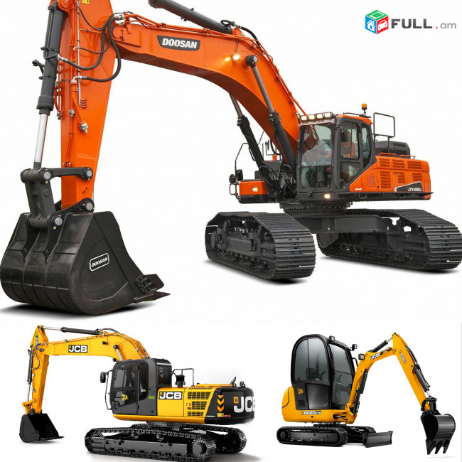 JCB Էքսկավատոր Վարձակալություն