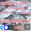 Cas 59-46-1 Procaine Powder For Sale With Safe Delivery  Add +852 46436113 